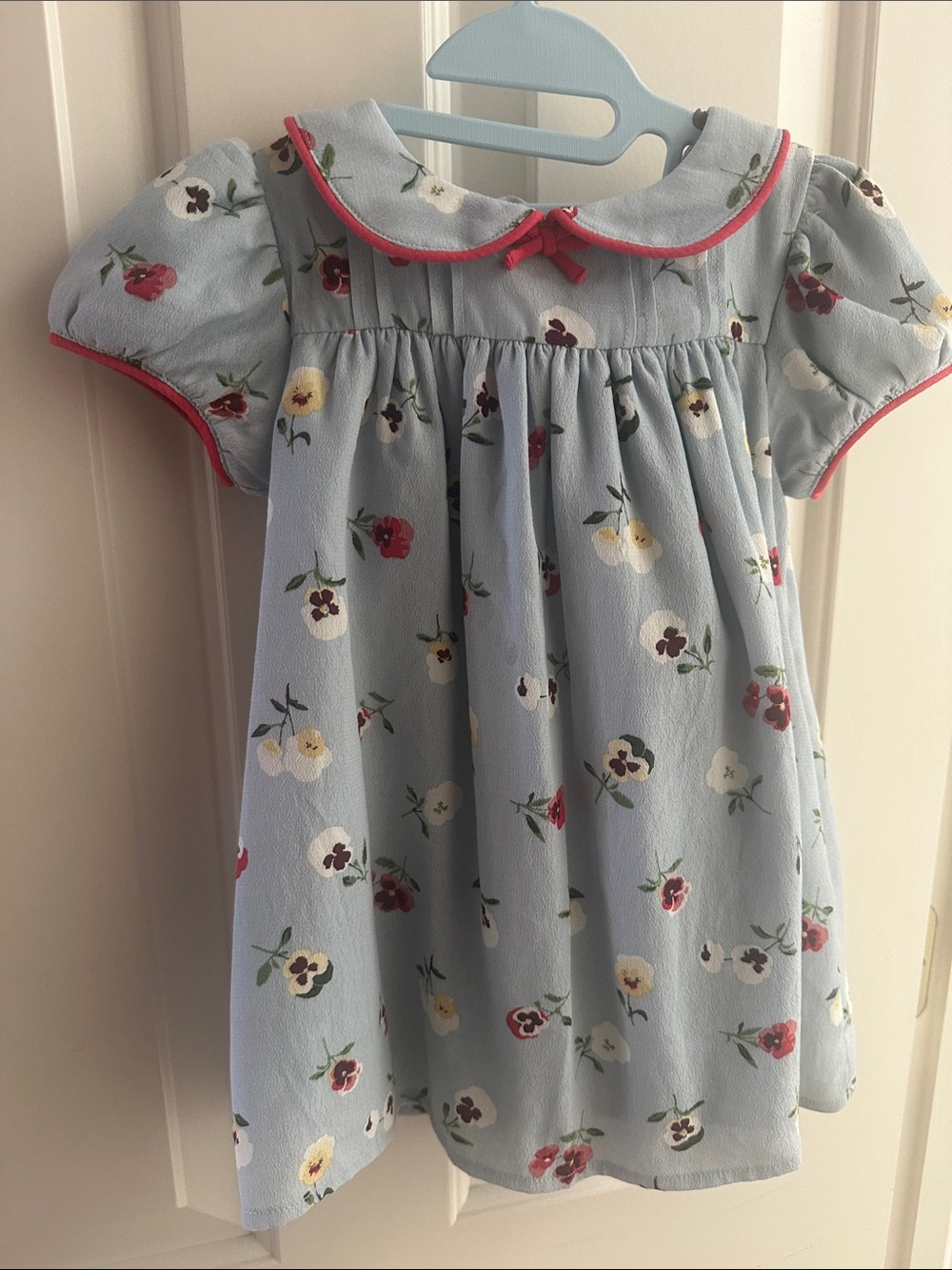 Blue Floral Peter Pan Collar Baby GAP size 12-18 months. Collar DOEN Gap. NWT.